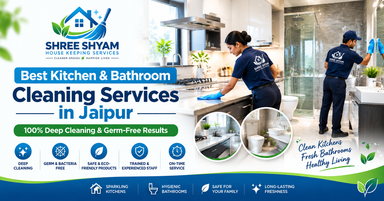 Best Kitchen & Bathroom Cleaning Services in Jaipur – 100% Deep Cleaning & Germ-Free Results