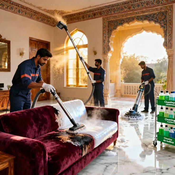 Sofa Cleaning Services in Jaipur by Shree Shyam Housekeeping Services