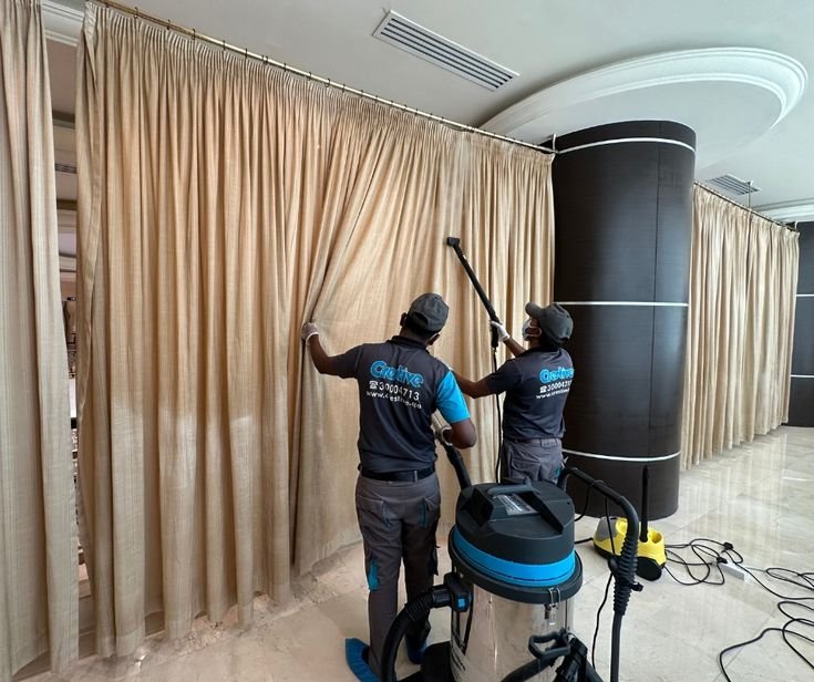 Curtain Cleaning Services in Jaipur by Shree Shyam Housekeeping Services
