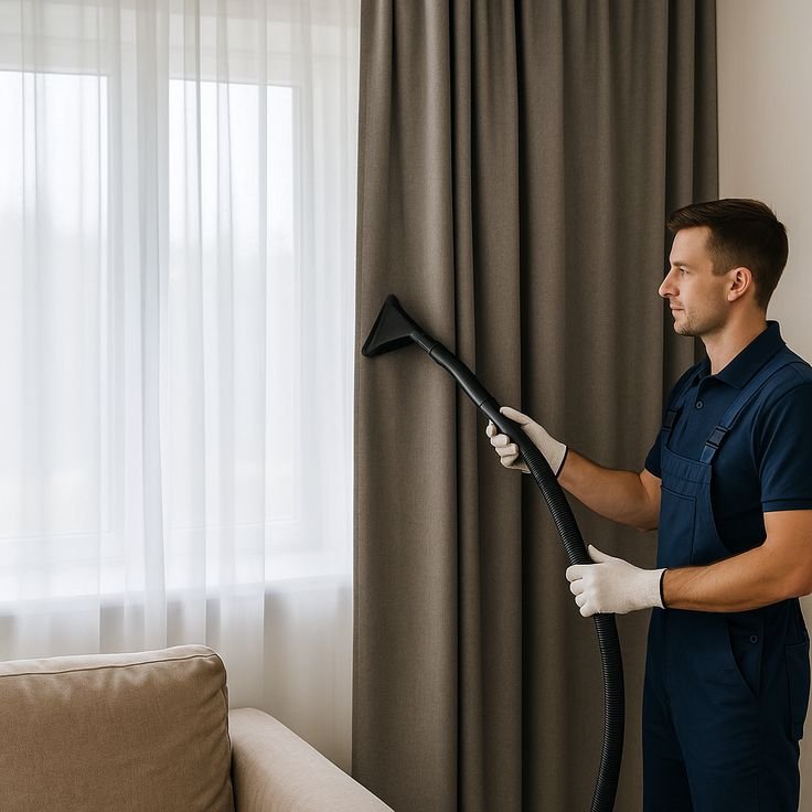 Curtain Laundry Services in Jaipur by Shree Shyam Housekeeping Services