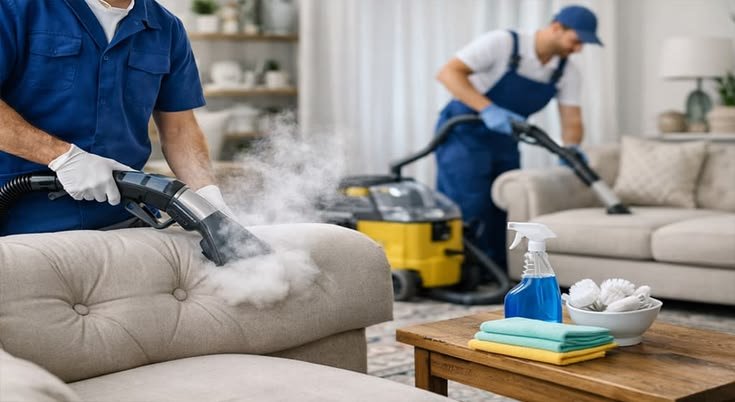 Fabric Sofa Cleaning Services in Jaipur by Shree Shyam Housekeeping Services